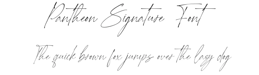 Pantheon Signature Font by Din Studio — Script Handwritten Font