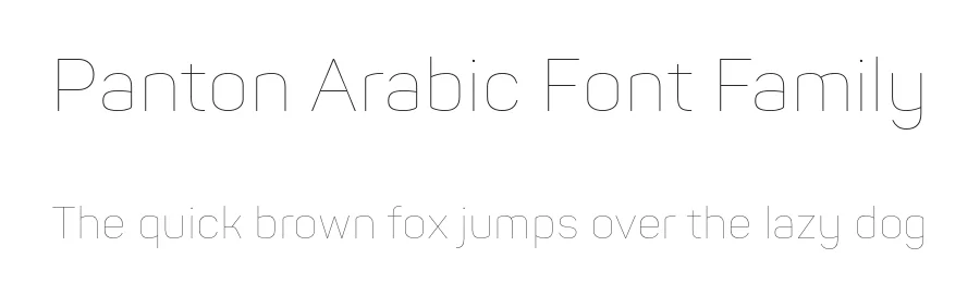 Panton Arabic Font Family by Fontfabric Type Foundry — Sans Serif Font