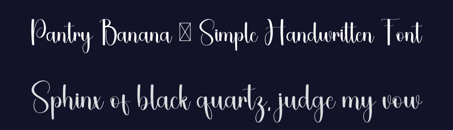 Pantry Banana – Simple Handwritten Font by freshtypeink — Script Handwritten Font — thumbnail 2