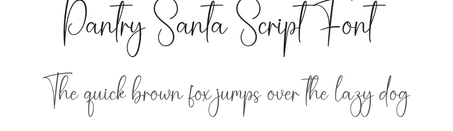 Pantry Santa Script Font by creativeletter — Script Handwritten Font
