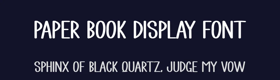 Paper Book Display Font by creativeletter — Display Font — thumbnail 2