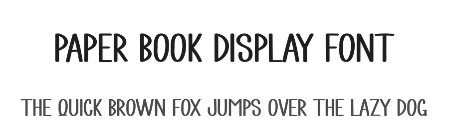 Paper Book Display Font by creativeletter — Display Font