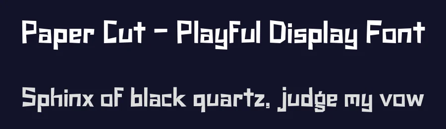 Paper Cut – Playful Display Font by roomspace.cl — Display Font — thumbnail 2