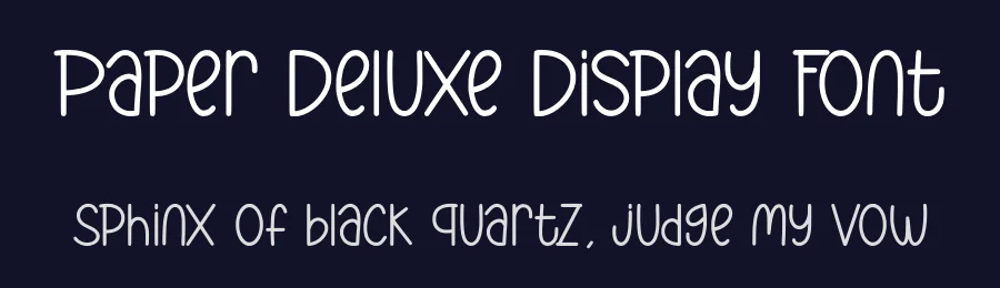 Paper Deluxe Display Font by Craftedtype — Decorative Font — thumbnail 2