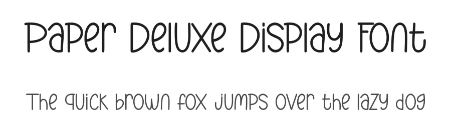 Paper Deluxe Display Font by Craftedtype — Decorative Font
