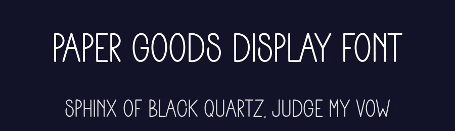 Paper Goods Display Font by freshtypeink — Display Font — thumbnail 2