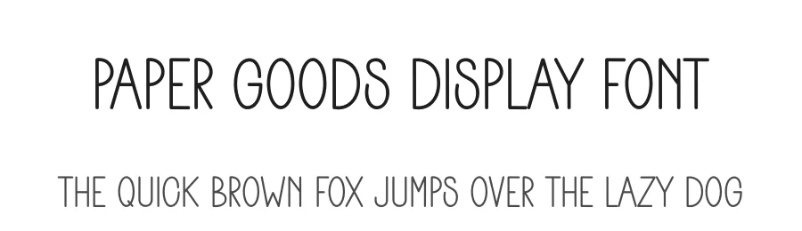 Paper Goods Display Font by freshtypeink — Display Font