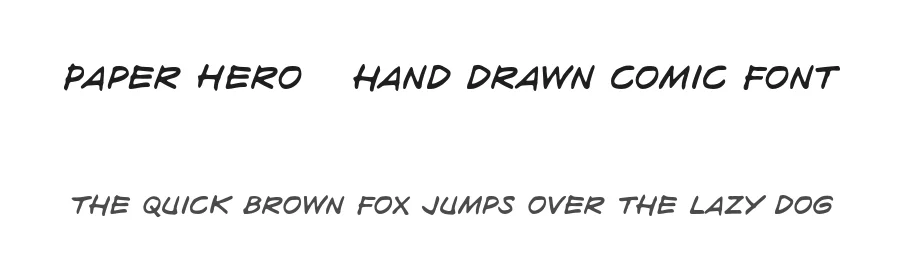 Paper Hero – hand drawn comic font by fonthentic — Decorative Font