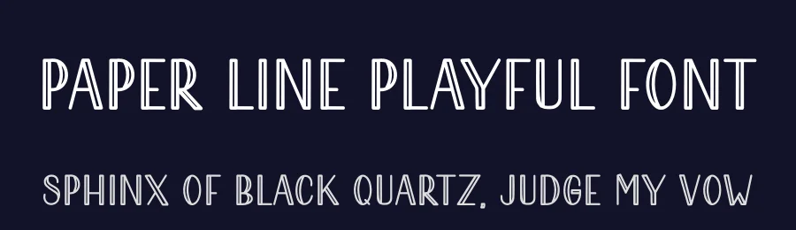 Paper line Playful Font by freshtypeink — Display Font — thumbnail 2