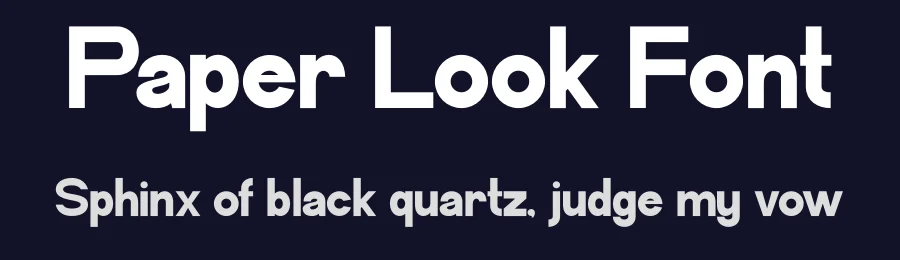Paper Look Font by Funtype — Decorative Font — thumbnail 2