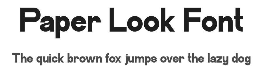 Paper Look Font by Funtype — Decorative Font