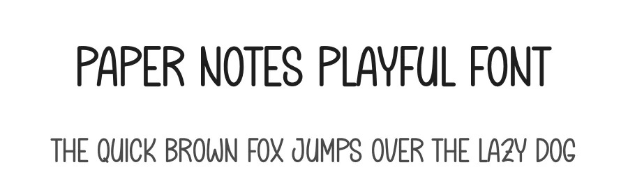 Paper Notes Playful Font by andikastudio — Script Handwritten Font