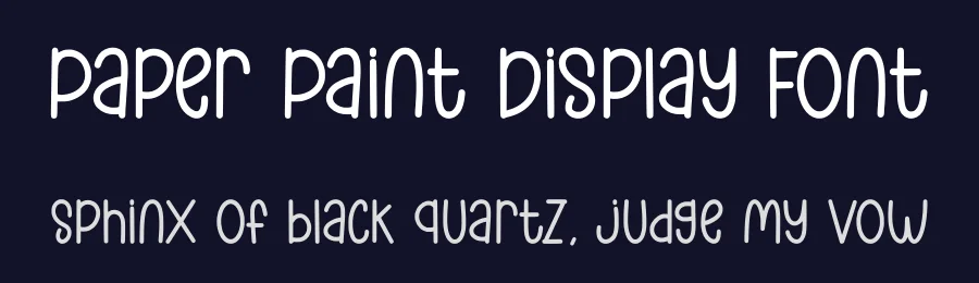 Paper Paint Display Font by Craftedtype — Decorative Font — thumbnail 2