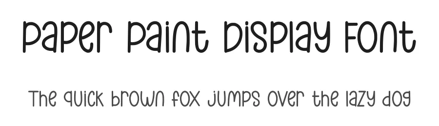Paper Paint Display Font by Craftedtype — Decorative Font