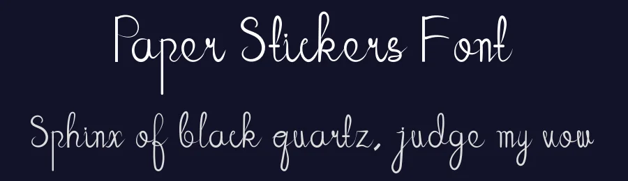 Paper Stickers Font by ronistudio — Script Handwritten Font — thumbnail 2