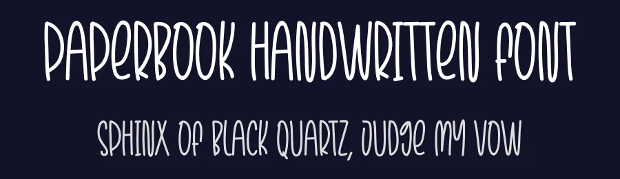 Paperbook Handwritten Font by creativeletter — Display Font — thumbnail 2