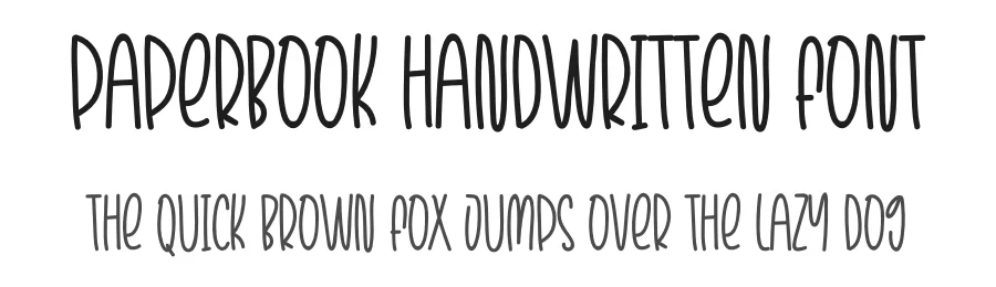 Paperbook Handwritten Font by creativeletter — Display Font