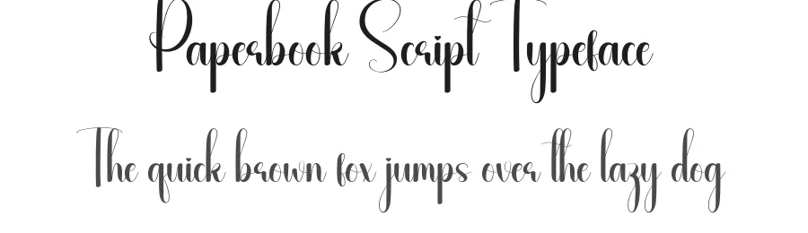 Paperbook Script Typeface by andikastudio — Script Handwritten Font