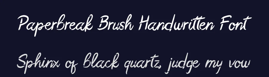 Paperbreak Brush Handwritten Font by GraphicSauce — Decorative Font — thumbnail 2