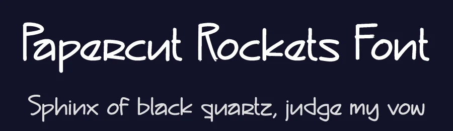 Papercut Rockets Font by letterfabric — Script Handwritten Font — thumbnail 2