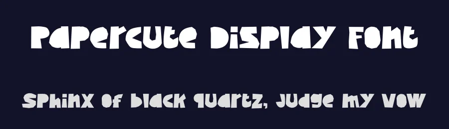 Papercute Display Font by Tokokoo — Display Font — thumbnail 2