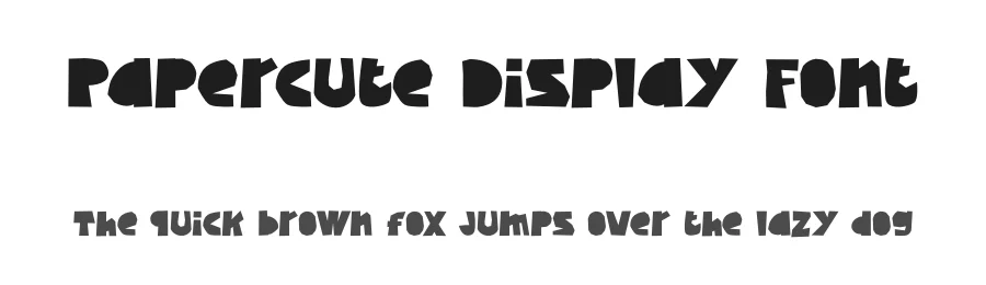 Papercute Display Font by Tokokoo — Display Font