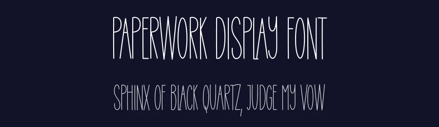 Paperwork Display Font by creativeletter — Display Font — thumbnail 2