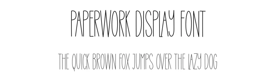 Paperwork Display Font by creativeletter — Display Font