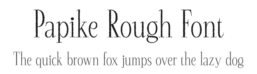 Papike Rough Font by craftsupplyco — Display Font