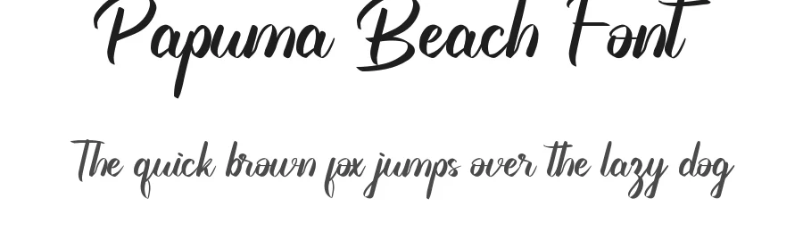 Papuma Beach Font by nihstudio — Script Handwritten Font