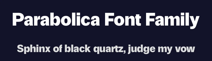 Parabolica Font Family by James Todd — Sans Serif Font — thumbnail 2