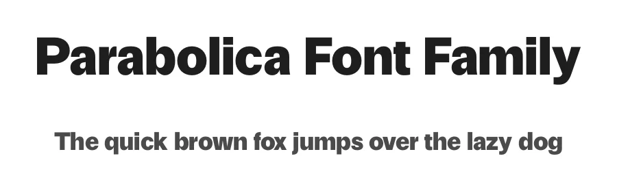 Parabolica Font Family by James Todd β Sans Serif Font