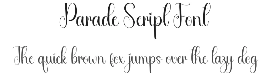 Parade Script Font by andikastudio — Script Handwritten Font