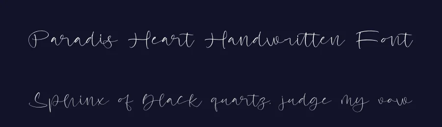 Paradis Heart Handwritten Font by Operatype.Co — Script Handwritten Font — thumbnail 2