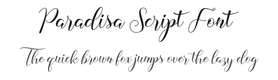 Paradisa Script Font by SlexStudio — Script Handwritten Font