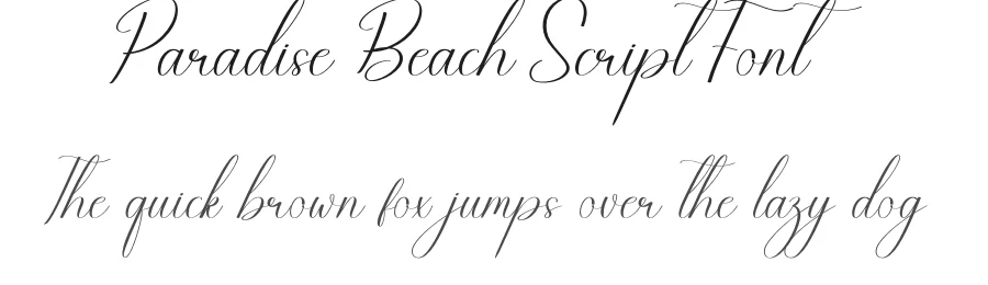 Paradise Beach Script Font by andikastudio — Script Handwritten Font