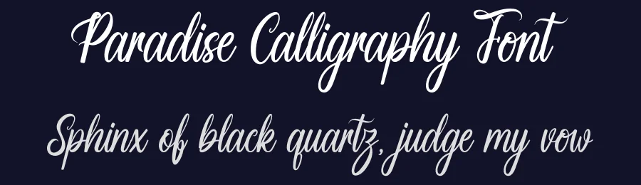 Paradise Calligraphy Font by avenilettertype — Script Handwritten Font — thumbnail 2
