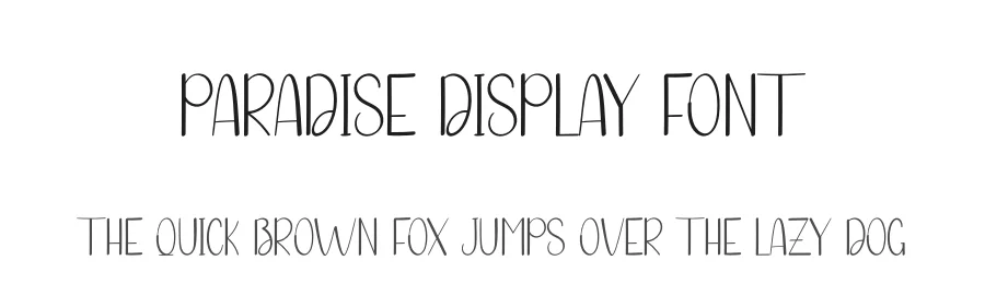 Paradise Display Font by andikastudio — Display Font