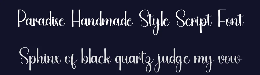 Paradise Handmade Style Script Font by freshtypeink — Script Handwritten Font — thumbnail 2