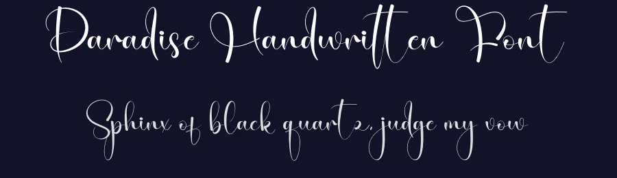 Paradise Handwritten Font by creativeletter — Script Handwritten Font — thumbnail 2