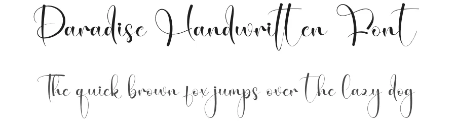Paradise Handwritten Font by creativeletter — Script Handwritten Font