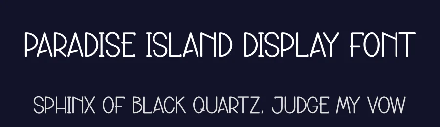 Paradise Island Display Font by andikastudio — Display Font — thumbnail 2
