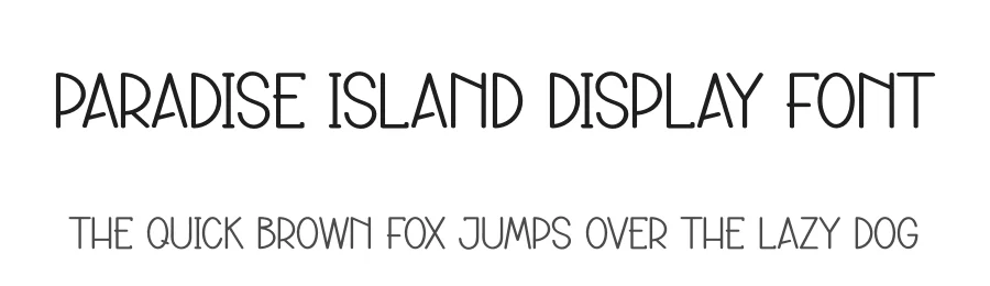 Paradise Island Display Font by andikastudio — Display Font