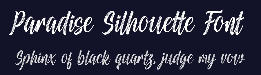 Paradise Silhouette Font by avenilettertype — Script Handwritten Font — thumbnail 2