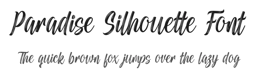 Paradise Silhouette Font by avenilettertype — Script Handwritten Font