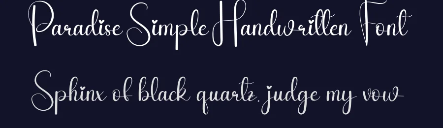 Paradise Simple Handwritten Font by andikastudio — Script Handwritten Font — thumbnail 2