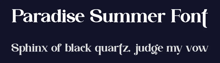 Paradise Summer Font by Funtype — Serif Font — thumbnail 2
