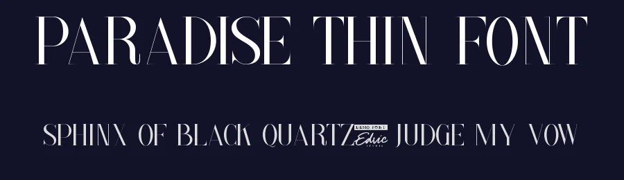 Paradise Thin Font by edricstudio — Serif Font — thumbnail 2