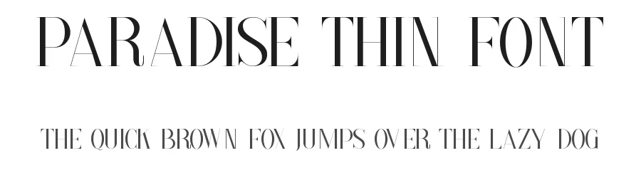 Paradise Thin Font by edricstudio — Serif Font