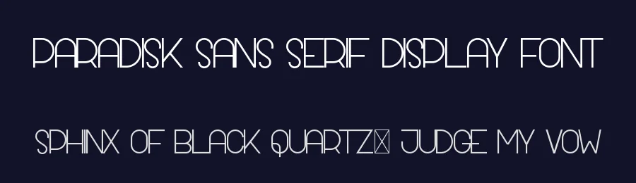 Paradisk Sans Serif Display Font by nihstudio — Sans Serif Font — thumbnail 2
